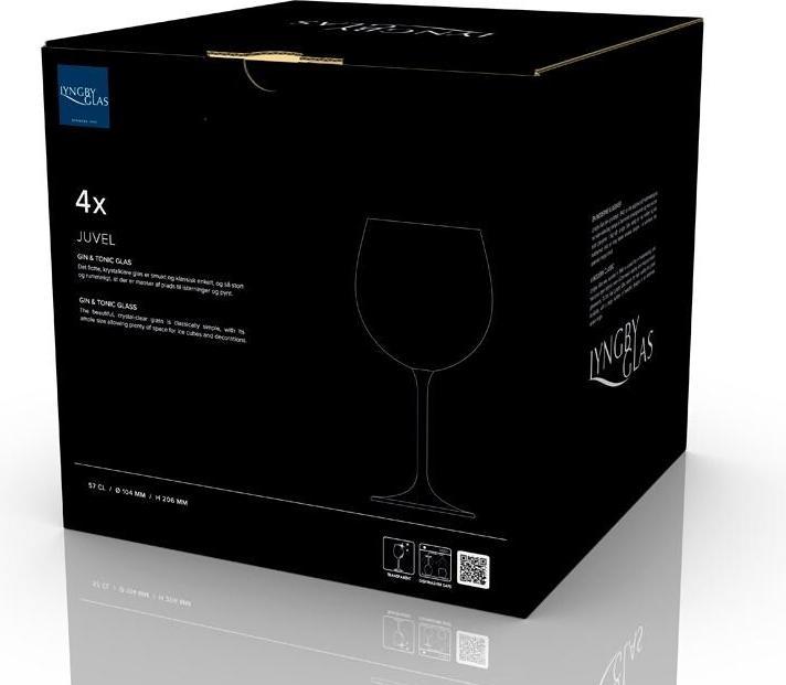 Produktbild Lyngby 57 cl - Krystalglas - Klar (5.70 dl, 4 x, Gin Gläser)