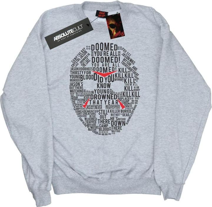 Produktbild Absolute Cult Jason Text Mask Sweatshirt (XL)