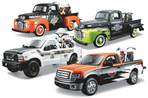 Image du produit Toymax Harley-Davidson pick-up w/motor cycle 1:24 ass.