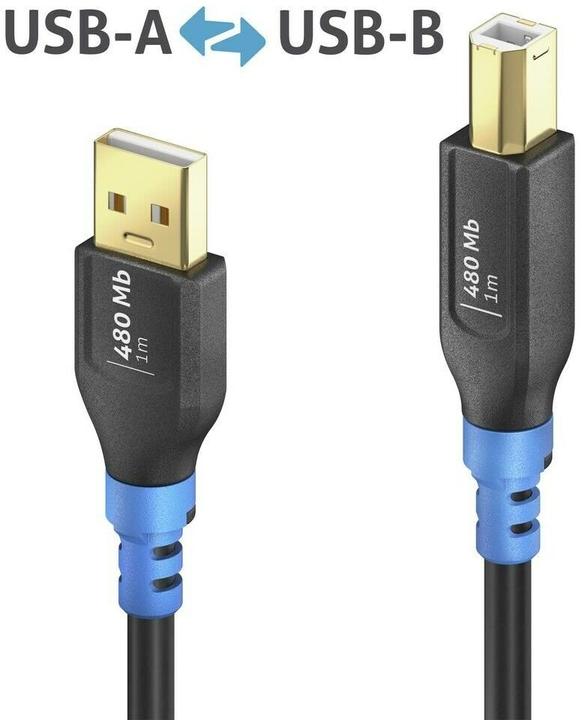 Produktbild Purelink FlexInstall USB-A auf USB-B Kabel USB 2.0 480Mbps 3.00m - Installer Pack 20 stk. (3 m, USB 2.0, 10 W)