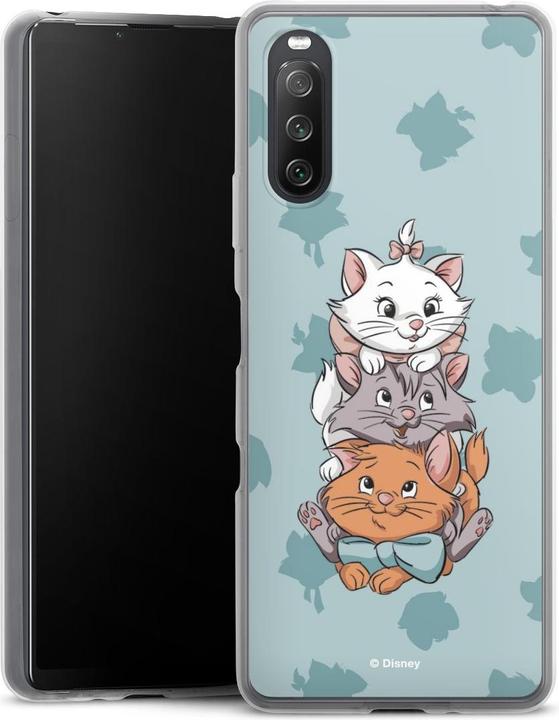 Produktbild DeinDesign Slim Case für Sony Xperia 10 III Silikon Hülle Ultra Dünn Handyhülle Aristocats Disney Katze (Sony Xperia 10 III)