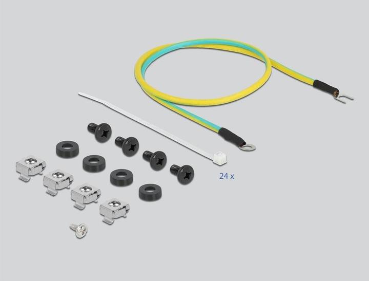 Immagine prodotto Delock 19? Pannello patch Keystone a 24 porte con guida di rilievo nero