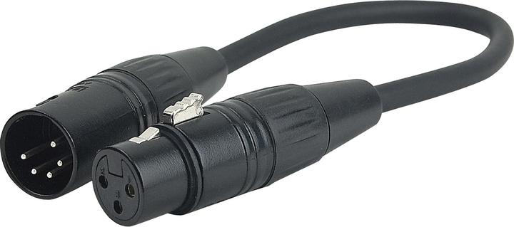 Produktbild DAP-Audio DMX Adapterkabel (0.25 m, XLR)