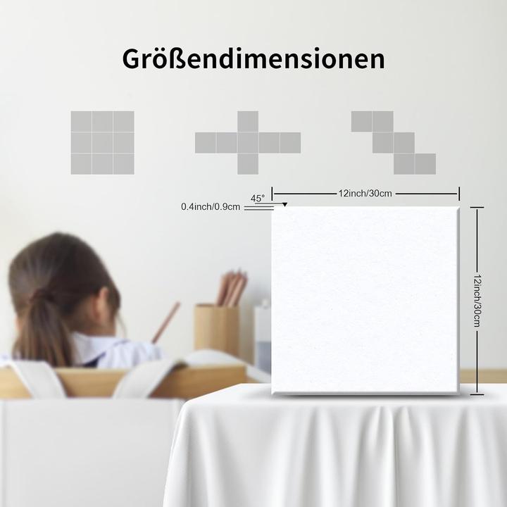 Produktbild Sonuvia Selbstklebendes Akustikplatten-Set, 18-teilig (18 Stk.)