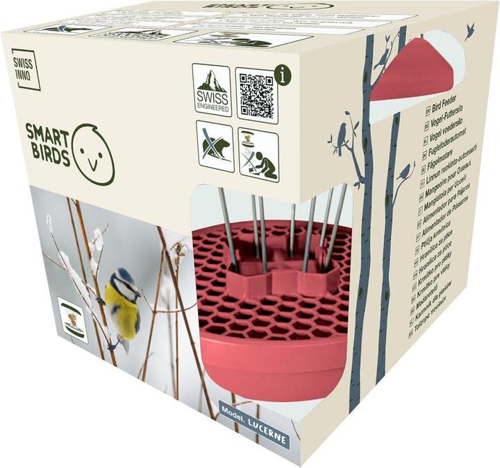 Productafbeelding Swissinno Vogel-Futtersilo Lucerne dusty rose SMART BIRDS