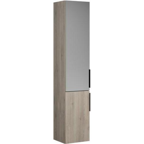 burgbad, Badezimmerschrank, Eqio Hochschrank mit 2 Türen, Türanschlag links, 1 Tür aussen verspiegelt, 1760 x 350 mm