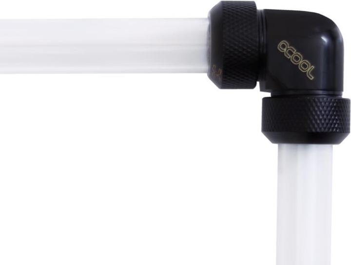 Image du produit Alphacool Pivot de glace 13mm HardTube embout à visser 90° Raccord en L tubes acryliques - laiton - noir