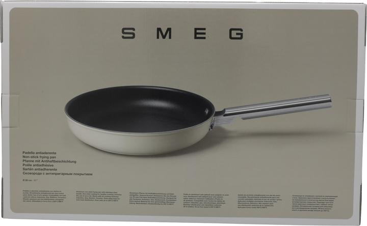 Actual product image Smeg CKFF2801RDM Frying pan Ø 28 cm, red (Frying pan, Aluminium, Stainless steel, 28 x 8.80 cm)