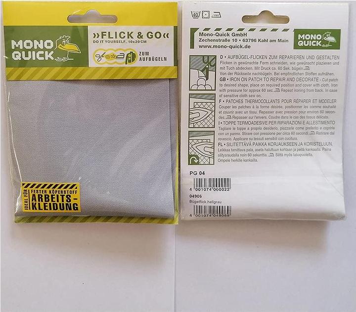 Actual product image Mono Quick Ironing patch "Extra strong" (1 pcs., 20 x 10 cm)