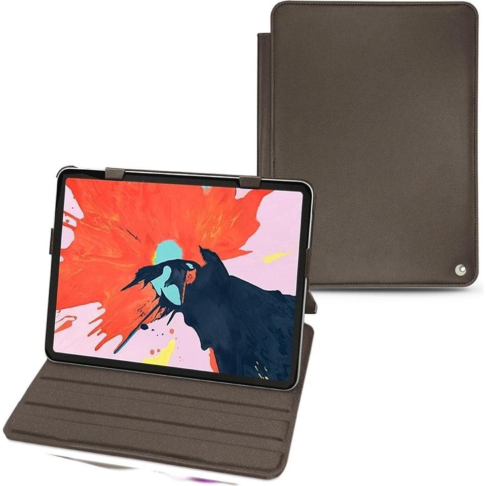 Noreve Lederschutzhülle horizontal (iPad Pro 11 2018 (1. Gen)), Tablet Hülle, Grau