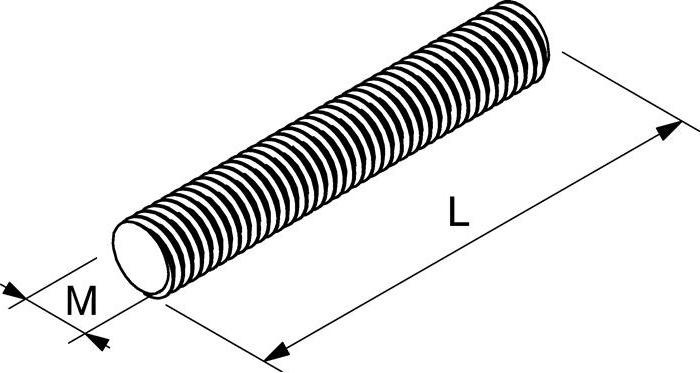 Produktbild Fischer FIS 079741 Gewindestange G 8/2 (Montagehalterung)