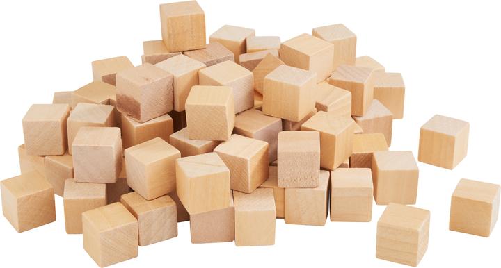 VBS XXL Mini-Holzwürfel, 100 Stück 1,5 x 1,5 cm