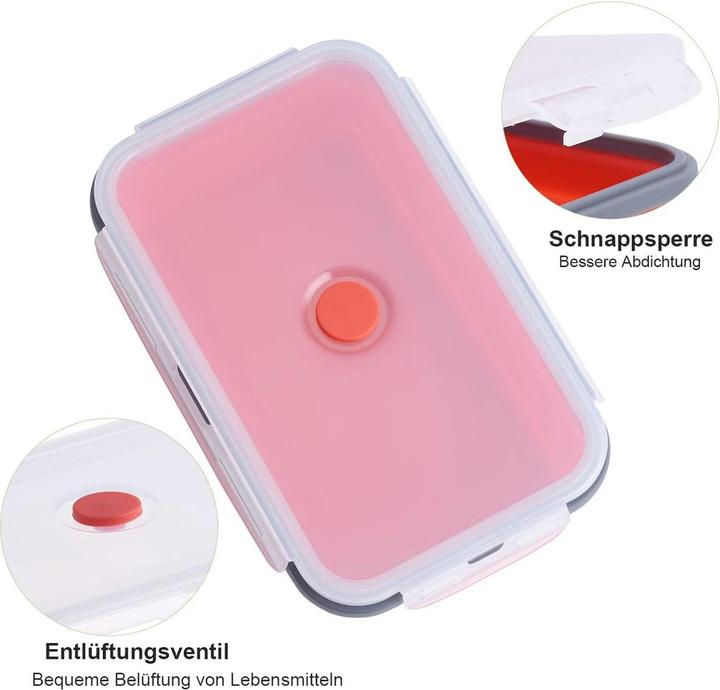 Produktbild König Design Gefrier Dosen Lebensmittel Vorrats Behälter Frischhaltedosen Deckel Faltbar (0.50 l)