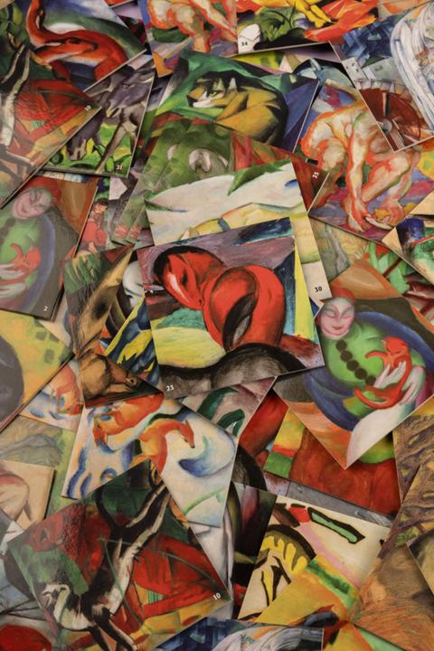 Actual product image Franz Marc. Memo (English, German)
