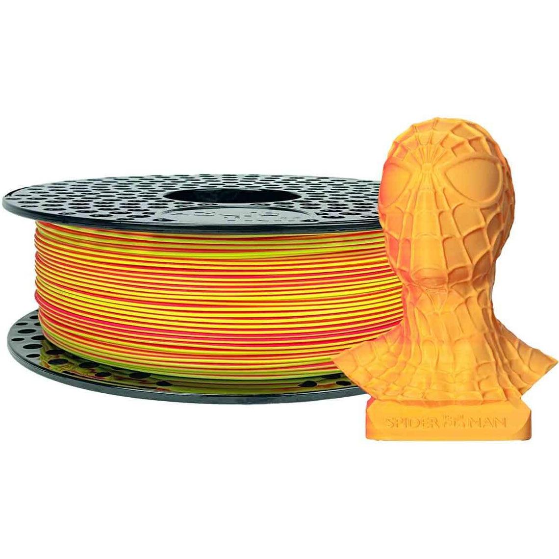 AzureFilm PLA 1,75mm DUAL NEON YELLOW - PINK 1kg 3D FILAMENT (PLA, 1.75 mm, 1000 g, Mehrfarbig), 3D Filament, Mehrfarbig