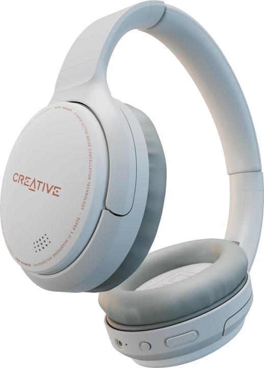 Productafbeelding Creative crea hoofdtelefoon zen hybride wit (ANC, 27 h, Draadloze, Bedraad)