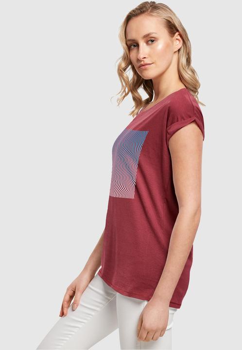 Actual product image Merchcode Ladies Summer - Wavy Pattern T-Shirt - 112601 (XL)