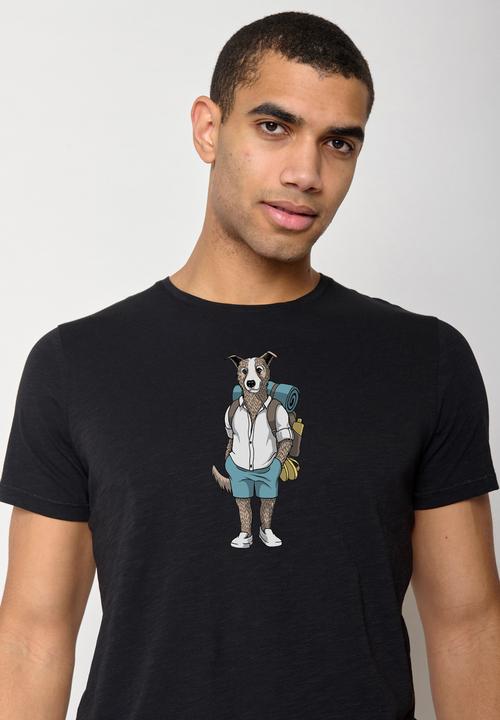 Actual product image Greenbomb Animal Dog Traveller Spice T-Shirt (S)