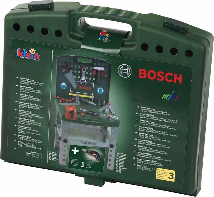 Actual product image Theo Klein Bosch transportable tool shop