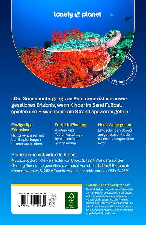 Immagine prodotto Reiseführer Bali, Lombok & Nusa Tenggara (Tedesco, Sofia Levin, Virginia Maxwell, Mark Johanson, MaSovaida Morgan, 2024)