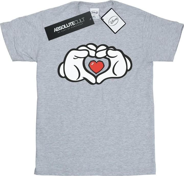 Immagine prodotto Disney Mickey Mouse Heart Hands Maglietta Uomo (S)