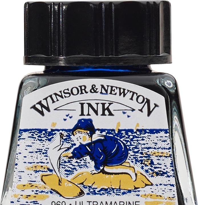 Actual product image Winsor & Newton Drawing Ink 14ml Ultramarine 660 (14 ml)
