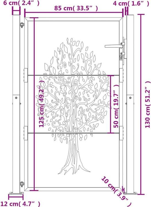 Immagine prodotto vidaXL Gartentor