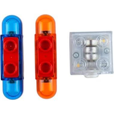 Thumbnail - LEGO Blinklichter Set 3 Stueck fuer Polizei und Baustelle NEU! Teile 3x