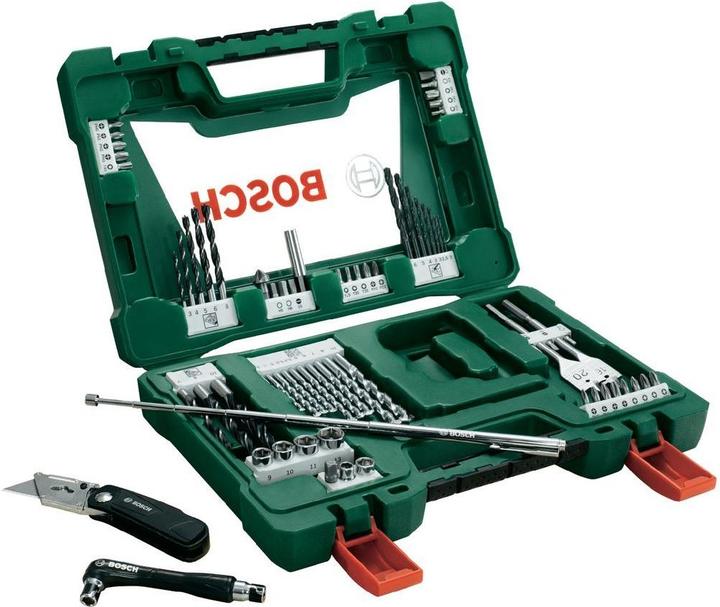 Produktbild Bosch Zubehör V-Line Bohrer- und Bit-Set, 68-teilig, Klappmesser, Magnetstab, Winkelschrauber (10 mm, 2 mm, 2.5 mm, 3 mm, 3.5 mm, 4 mm, 4.5 mm, 5 mm, 5.5 mm, 6 mm, 6.5 mm, 7 mm, 7.5 mm, 8 mm, 8.5 mm, 9 mm, 9.5 mm)