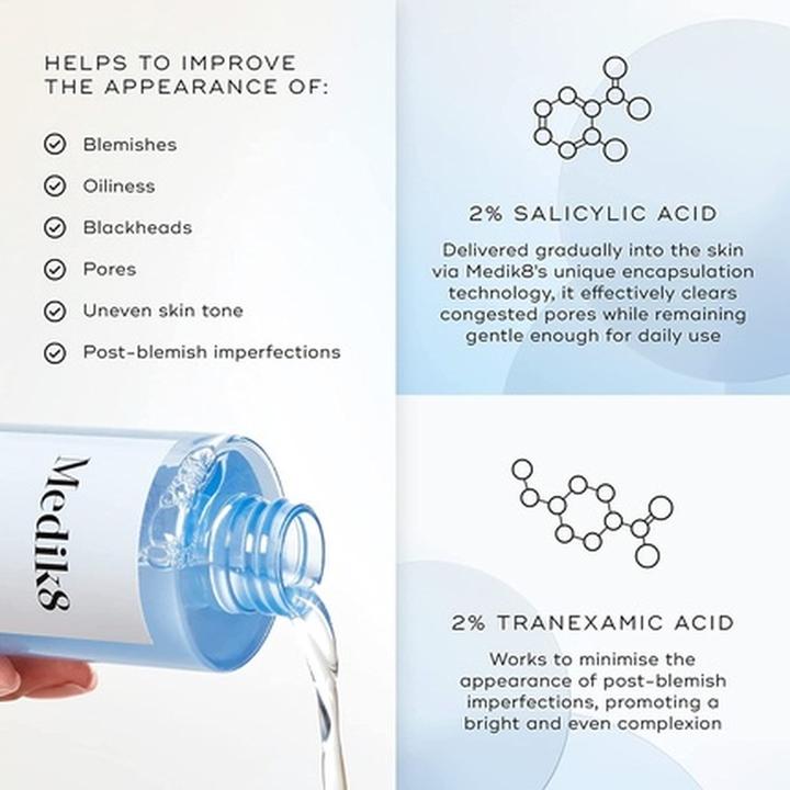 Actual product image Medik8 Press & Clear 150ml (Face toner, 150 ml)