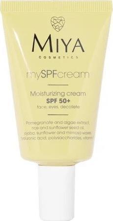 Miya Cosmetics Miya My Spf Cream Spf50+ Moisturizing Cream For Face. Eyes And DÃ©colletÃ© 40Ml (Sonnencreme Gesicht, SPF 50, 40 ml)