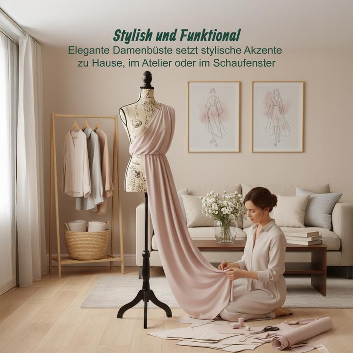 Actual product image Relaxdays Schneiderpuppe Verstellbar 160-175cm