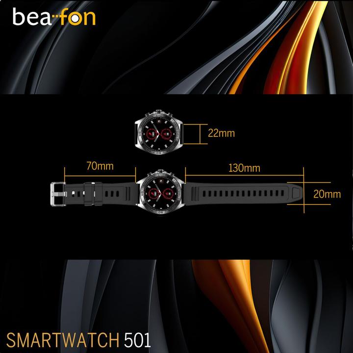 Actual product image Bea-Fon Smartwatch 501, sb (46.30 mm)