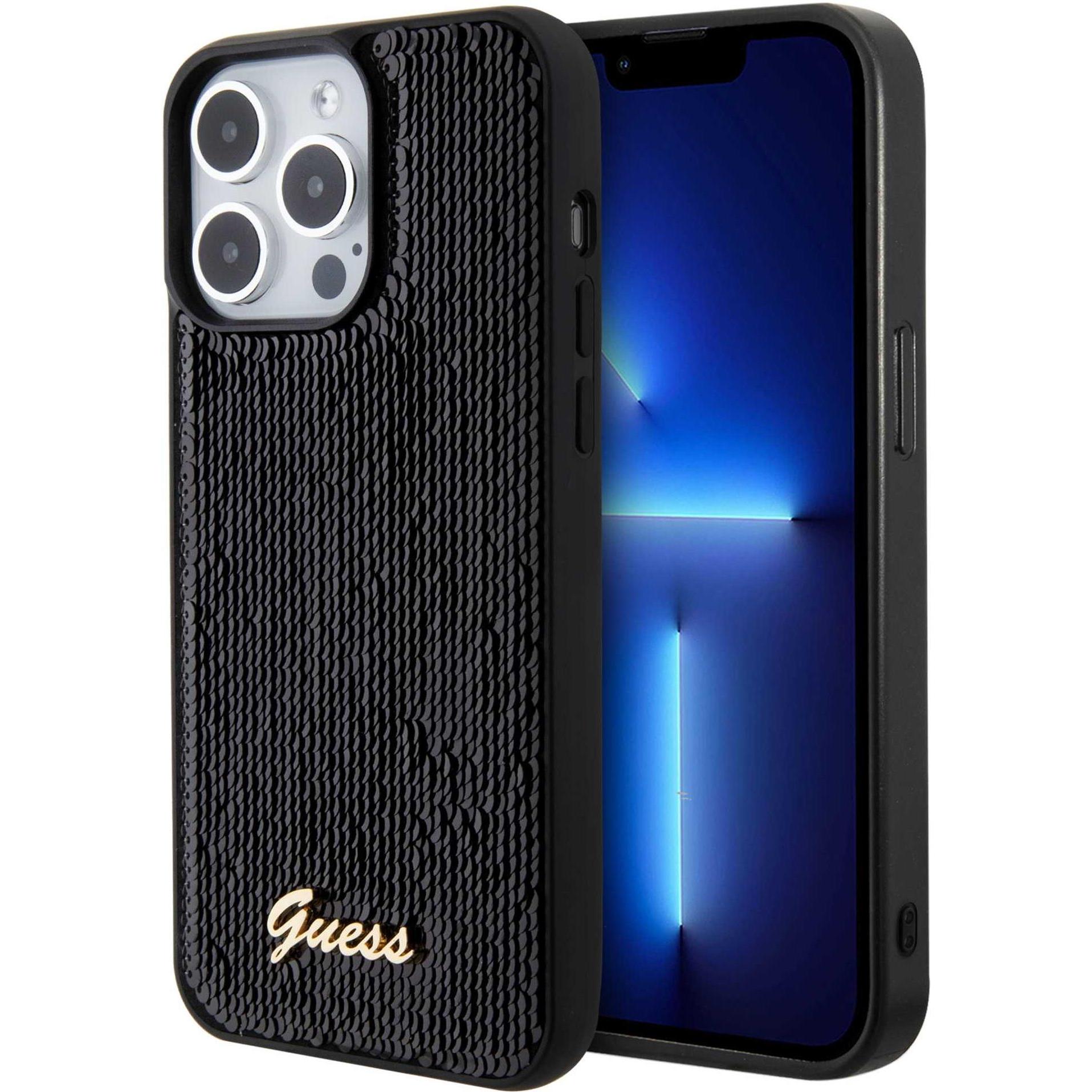 Guess Hard Case (Apple iPhone 15 Pro Max), Cover smartphone, Nero