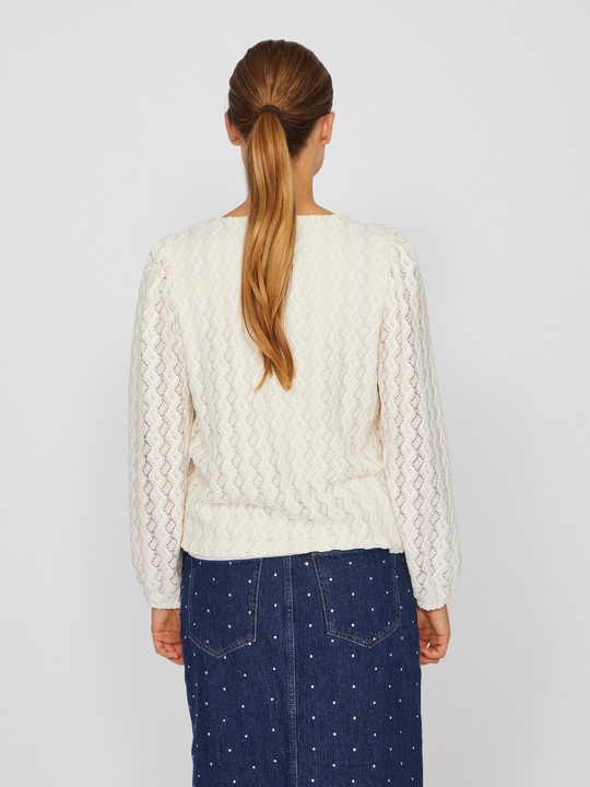 Actual product image Vila V-neck top with long sleeves (S)