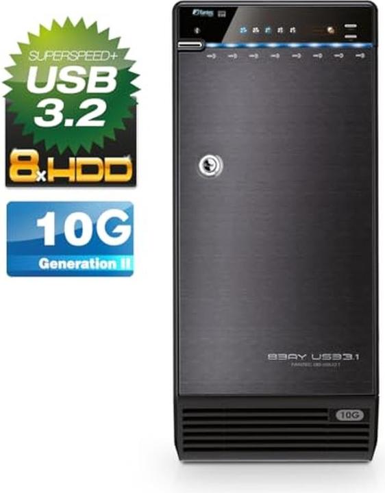 Produktbild Fantec QB-X8U31 8x 3,5 SATA HDD USB 3.1 (3.5")