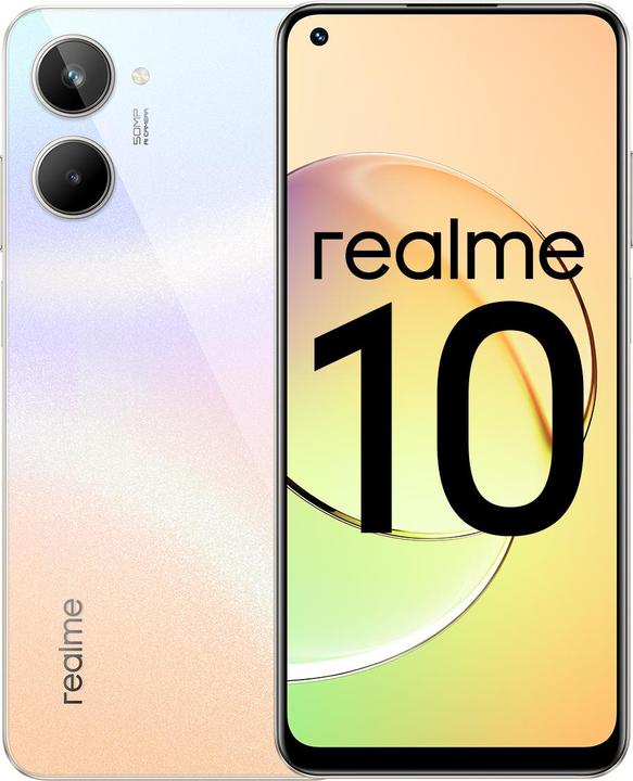 Produktbild realme 10 (128 GB, Clash White, 6.40", Dual SIM, 4G)