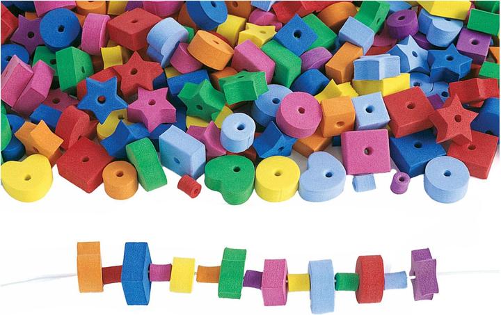 Produktbild Colorations Schaumstofffiguren-Perlenset, 500 Stück.
