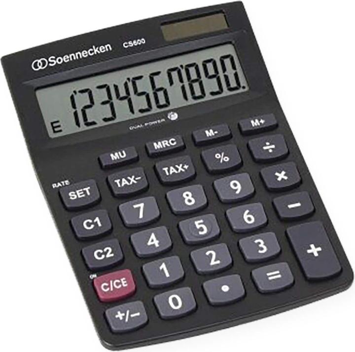 Immagine prodotto Soennecken Calcolatrice CS600, nero (Celle solari)