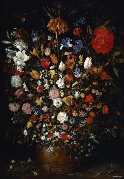 Produktbild D-Toys Puzzle 1000 Brueghel, Blumen in einer Holzschale (1000 Teile)