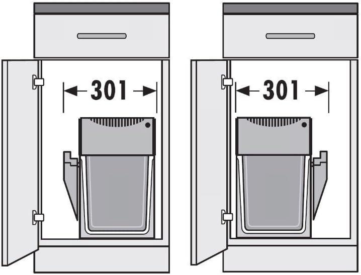 Produktbild Hailo Cestino per Rifiuti con Set di Pulizia (10 l)