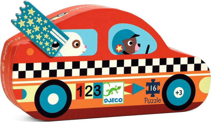Djeco Puzzle racing car 16 pieces (16 pieces)