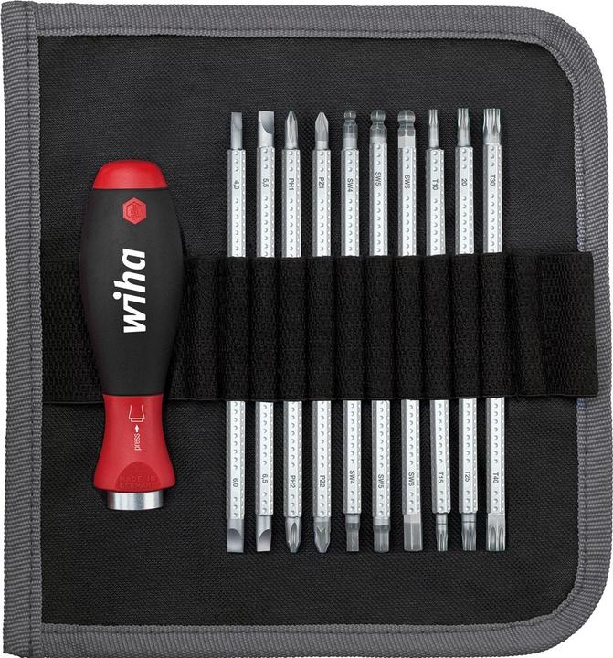 Wiha System 6 (Allen screw, Phillipps cross recess (PH), Port, Pozidriv cross recess (PZ))