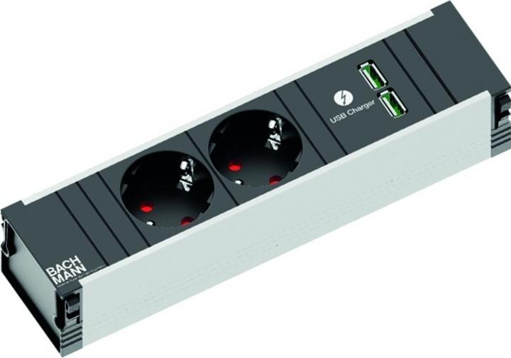 Image du produit Bachmann CONI 2xSchuko 1xUSB Charger (2x, CEE 7/3)
