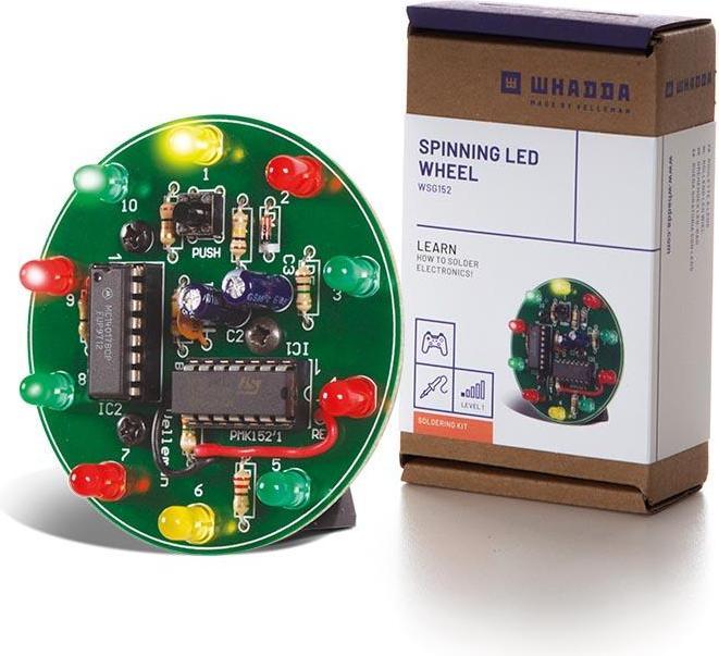 Actual product image Whadda WSG152 LED kit spider LED wheel (Construction kit)
