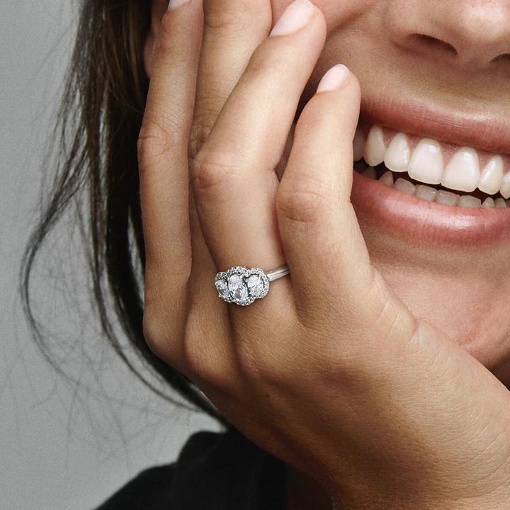 Produktbild Pandora Three Stone Vintage Ring (56, 925 Silber)