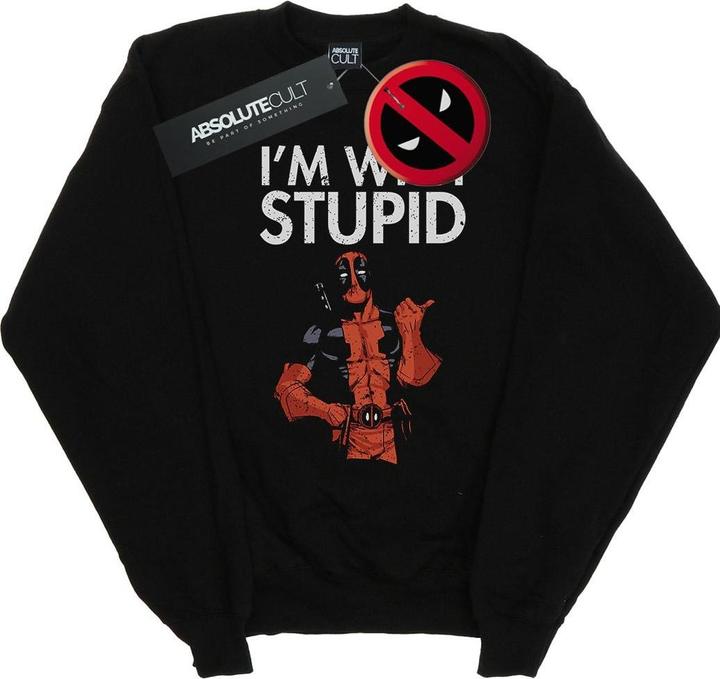 Immagine prodotto Deadpool I'm With Stupid Felpa Uomo (S)