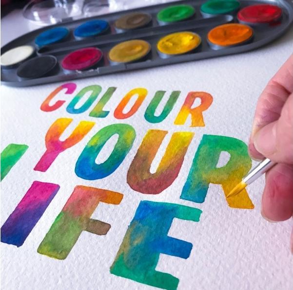 Actual product image Bruynzeel Watercolour 12er-Set, multicoloured (White, Orange, Yellow, Lilac, Light yellow, Dark green, Black, Red, Light green, Brown, Dark Blue, Light blue, 1000 ml)