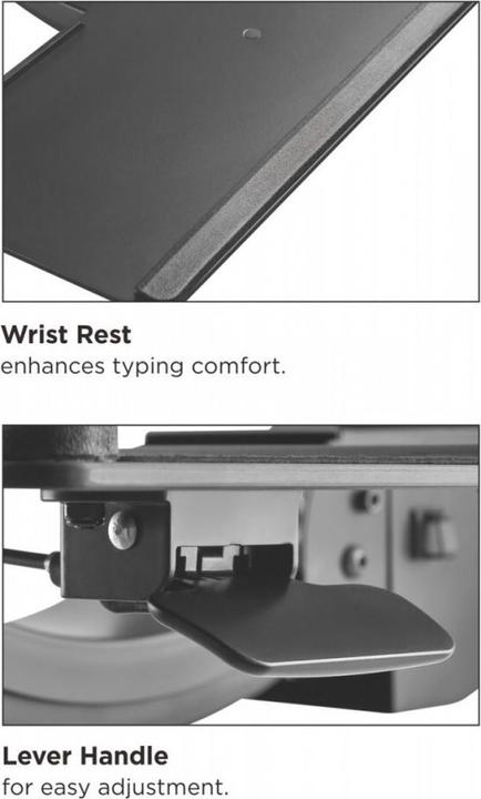 Image du produit Maclean MC-795 - Support de clavier réglable, jusqu'à 34 cm