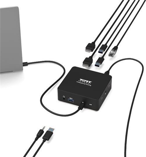 Image du produit Port Designs DOCKING UNIVERSAL OFFICE 901908 2 X 2K-EU, USB-A/USB-C (USB-A, USB-C, 8 ports)